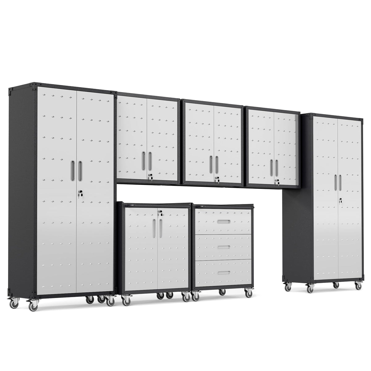 Heavy-Duty Modular Garage Cabinet & Tool Bench System