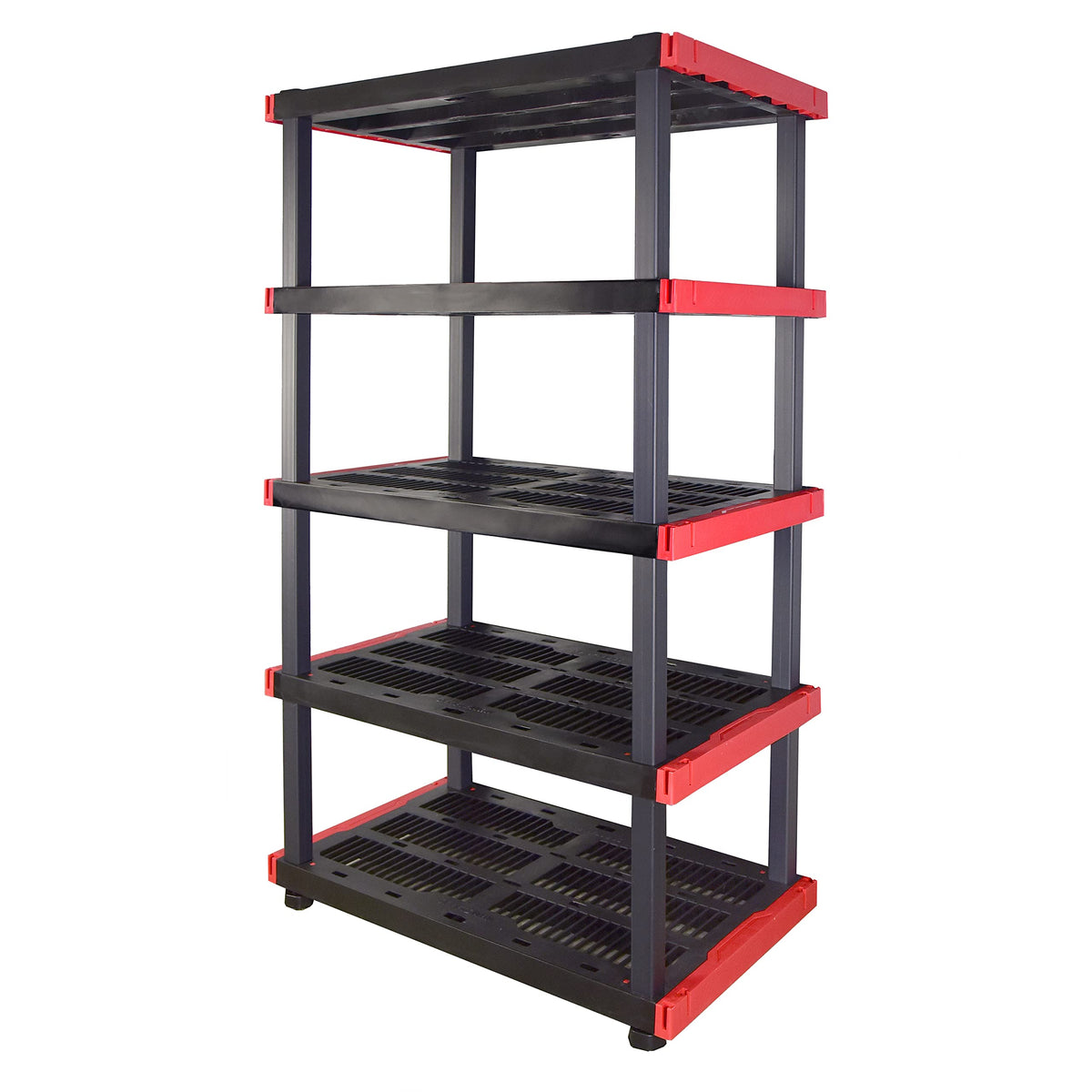 Heavy-Duty 4-Tier Garage Storage Rack, 200 lb/Shelf