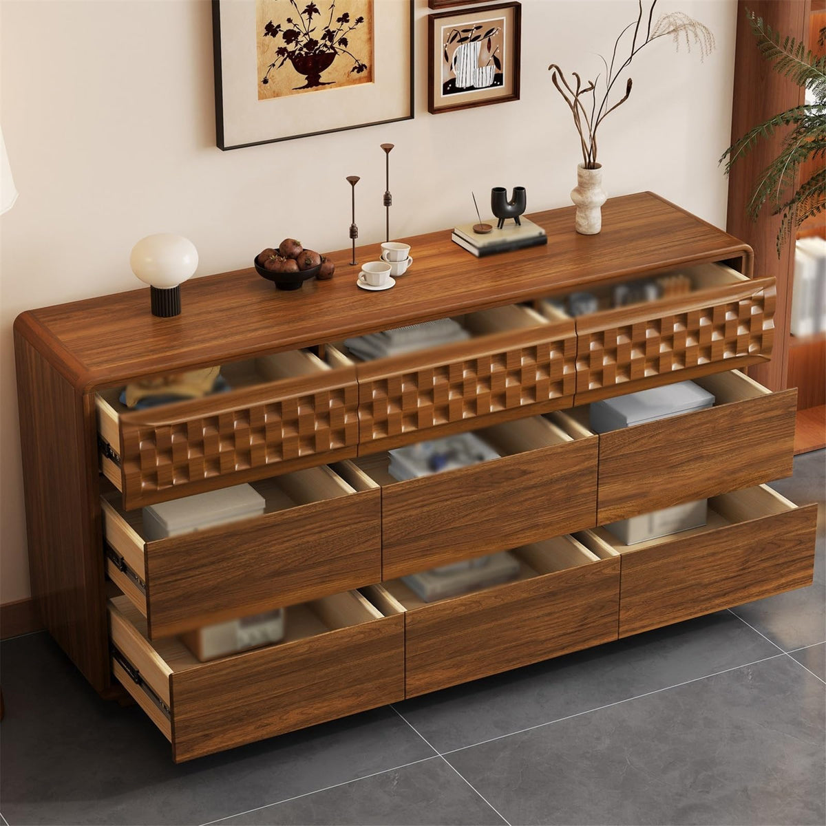 Drawer Chest Storage Organizer Cabinet With 9 Drawer Chest Of For Closet, Living Room, Hallway, Children's Bedroom Unit Storage