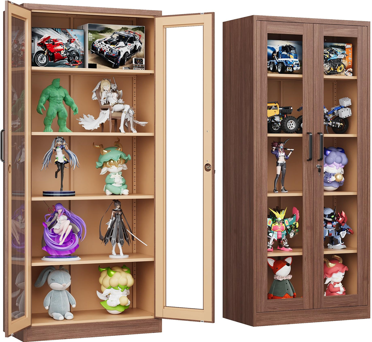 Heavy-Duty Metal Storage Cabinet with Adjustable Shelves