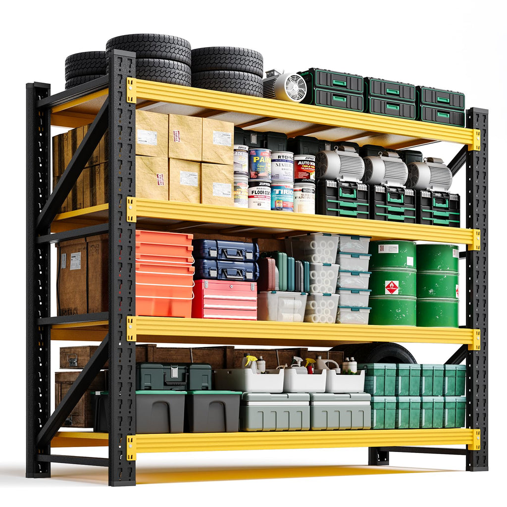 Heavy-Duty 4-Tier Adjustable Garage Storage Shelving Unit