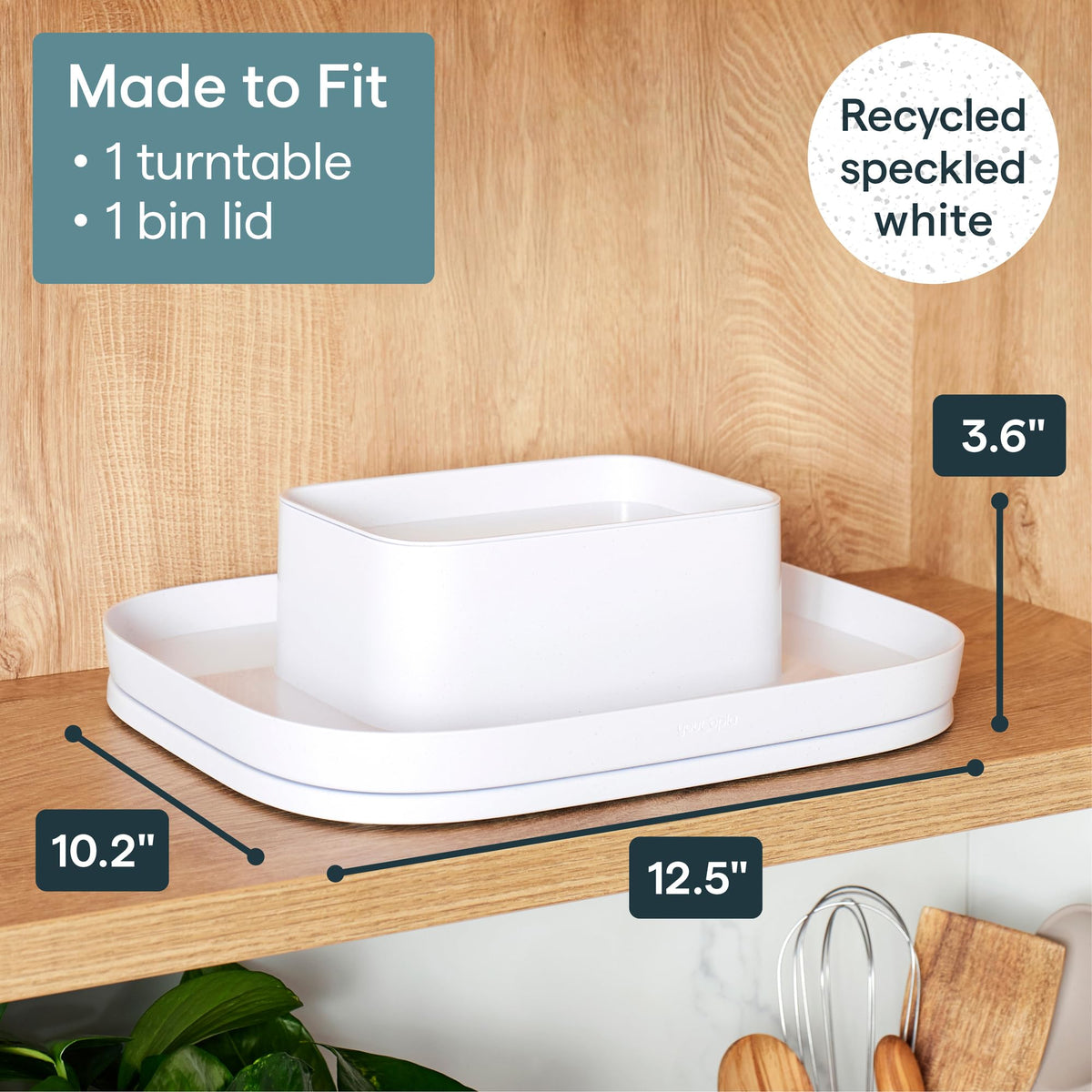 YouCopia® MagicTrack™ Turntable with Bins