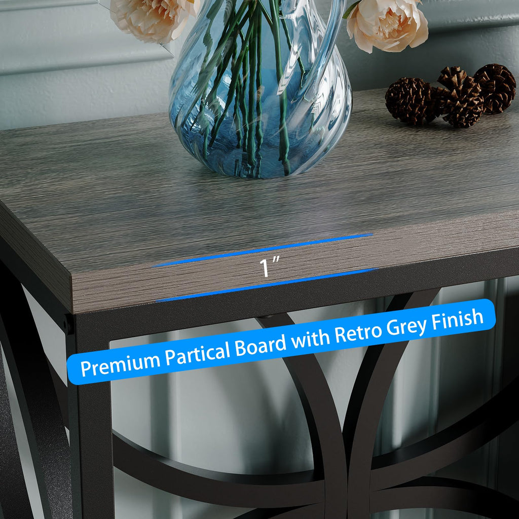 47.2-Inch Narrow Sofa Console Table with Entryway Storage