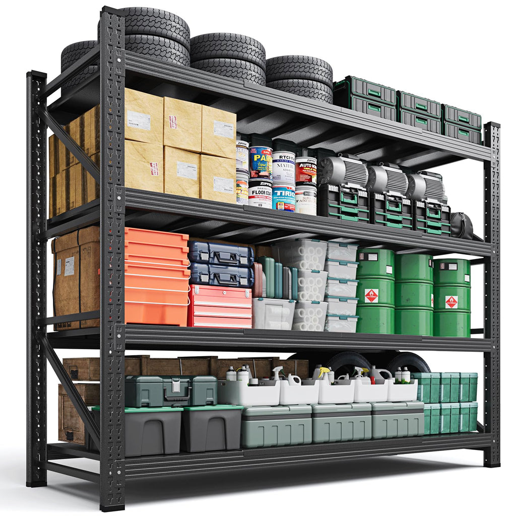 Heavy-Duty 4-Tier Adjustable Garage Storage Shelving Unit