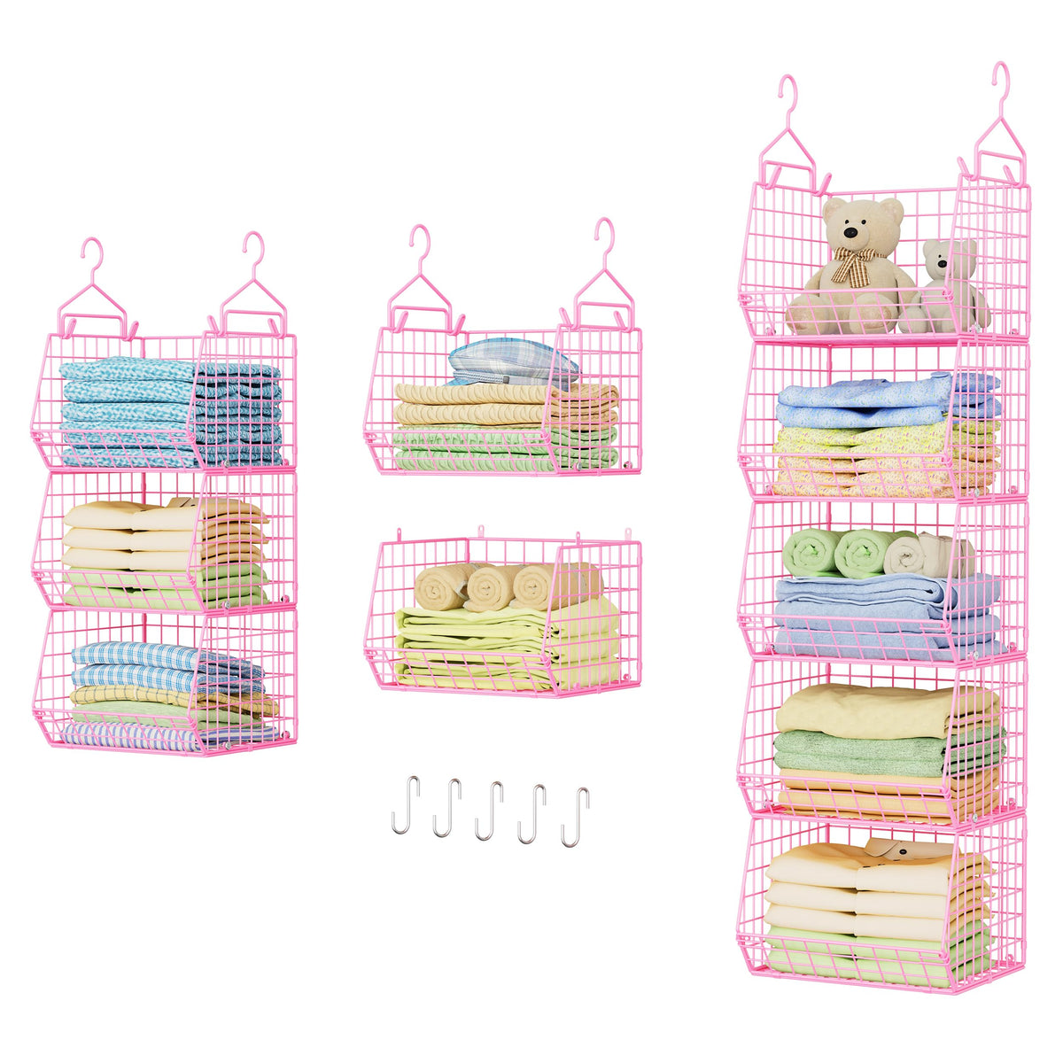X-cosrack 5 Tier Closet Hanging Organizer