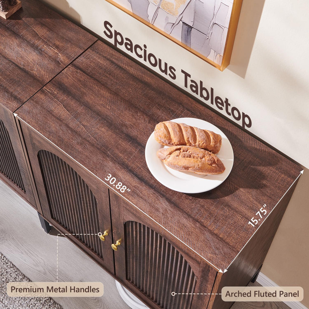 Modern Buffet Storage Cabinet with Spacious Interior