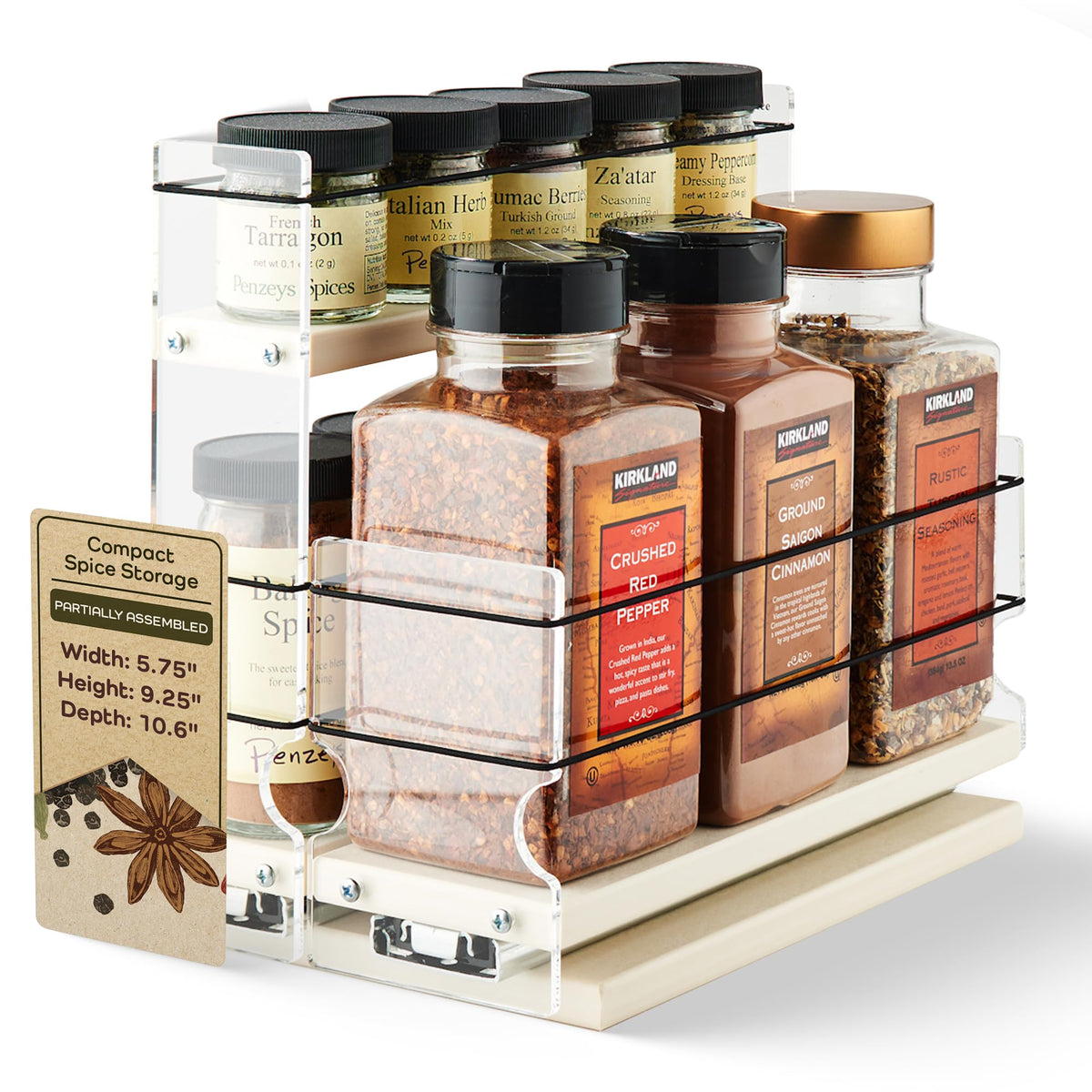 Vertical Spice Combo Spice Rack Drawer