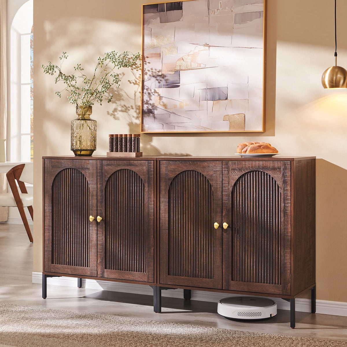 Modern Buffet Storage Cabinet with Spacious Interior