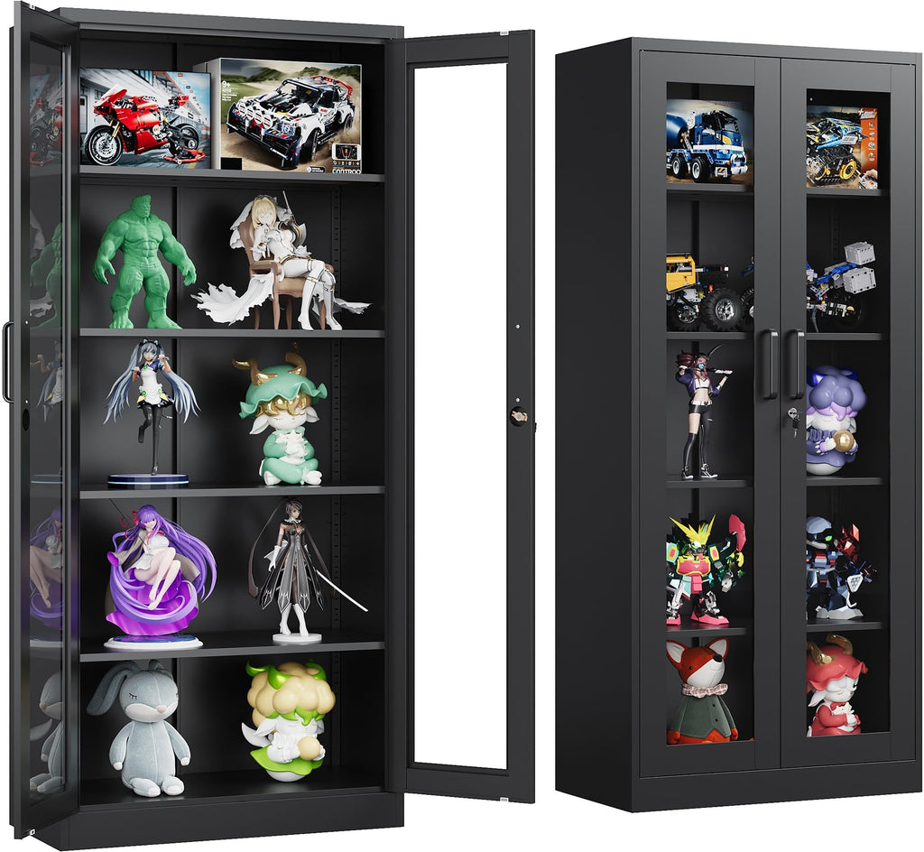 Heavy-Duty Metal Storage Cabinet with Adjustable Shelves