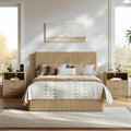 Evermagin 3-Piece Bedroom Furniture Set, Bed Frame & Nightstands