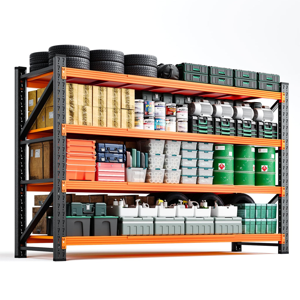 Heavy-Duty 4-Tier Adjustable Garage Storage Shelving Unit