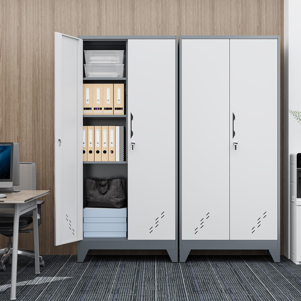 Freestanding Cleaning Supply Storage Cabinet for Home & Utility