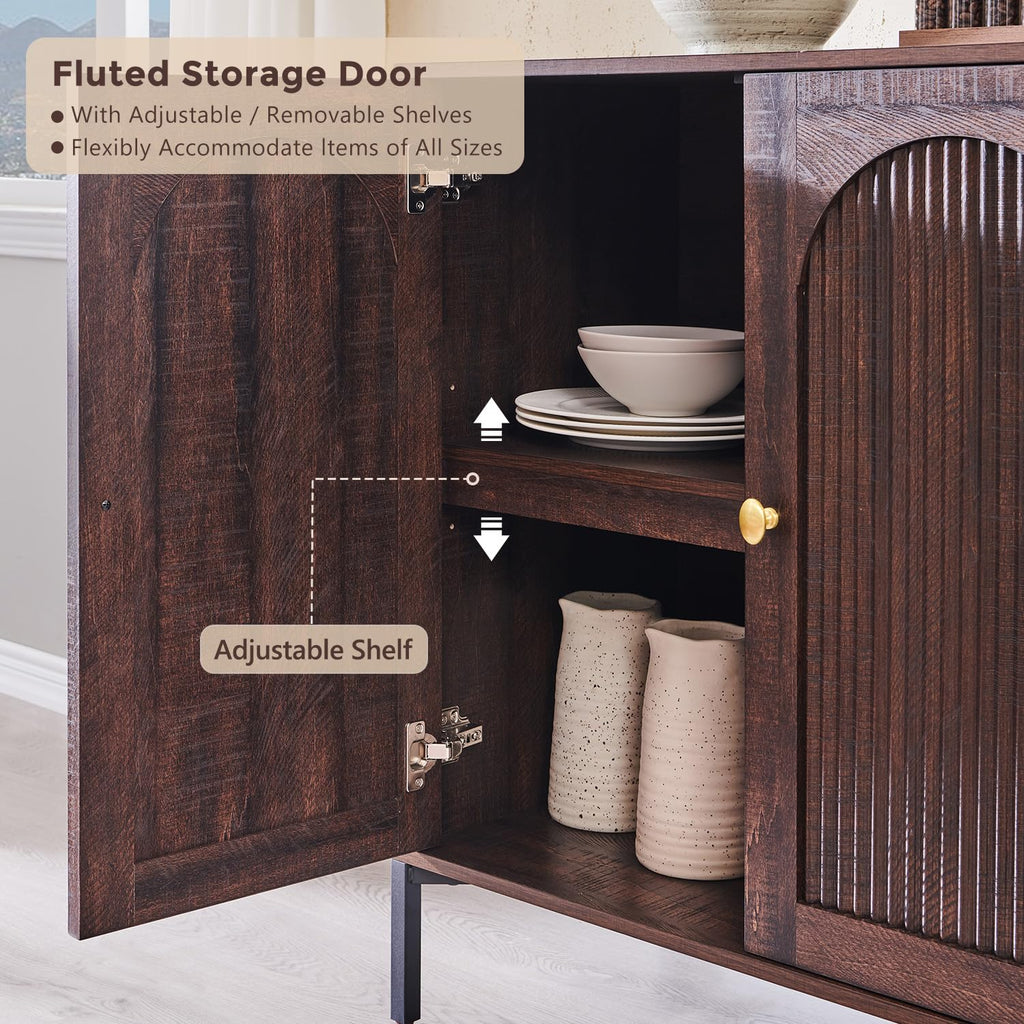 Modern Buffet Storage Cabinet with Spacious Interior