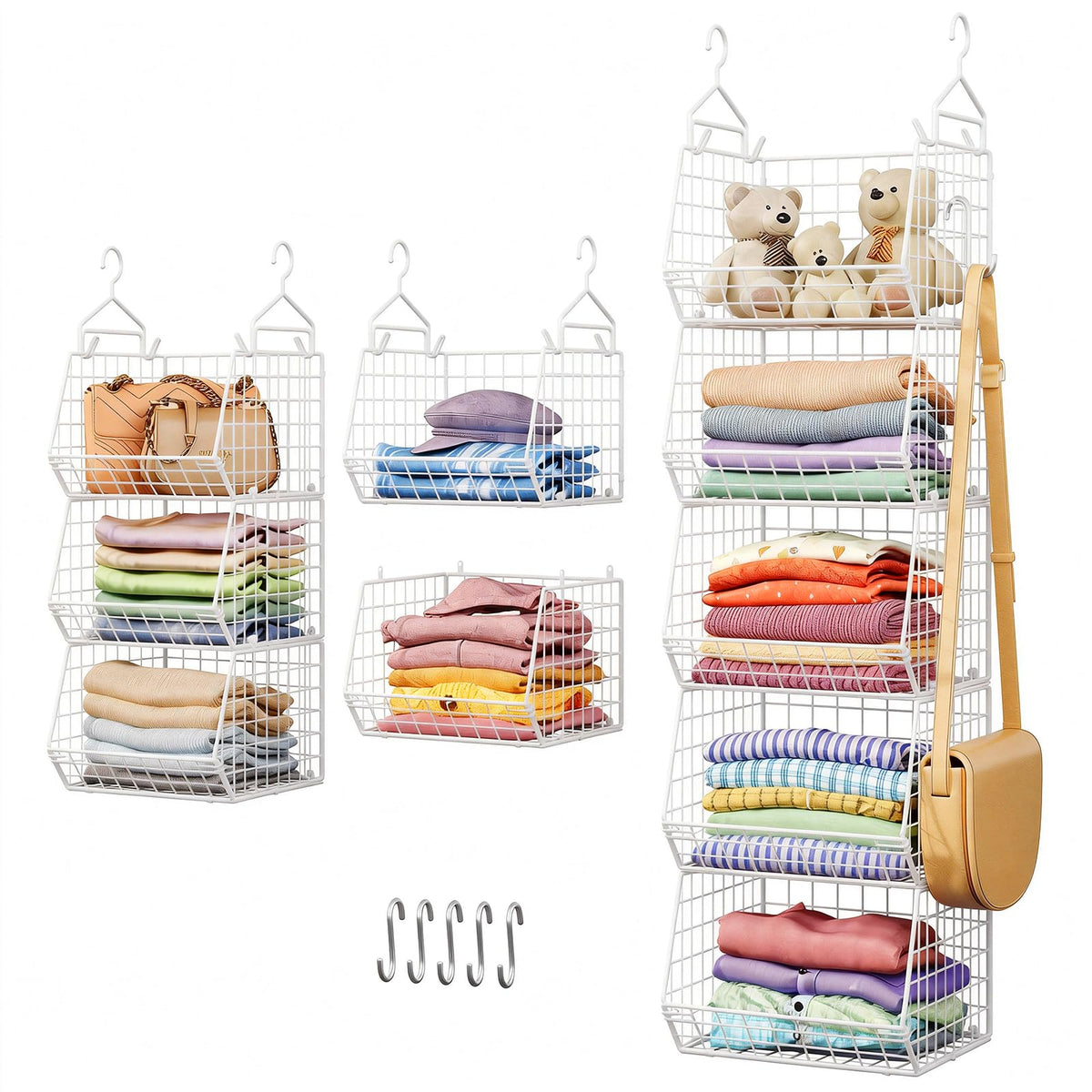 X-cosrack 5 Tier Closet Hanging Organizer