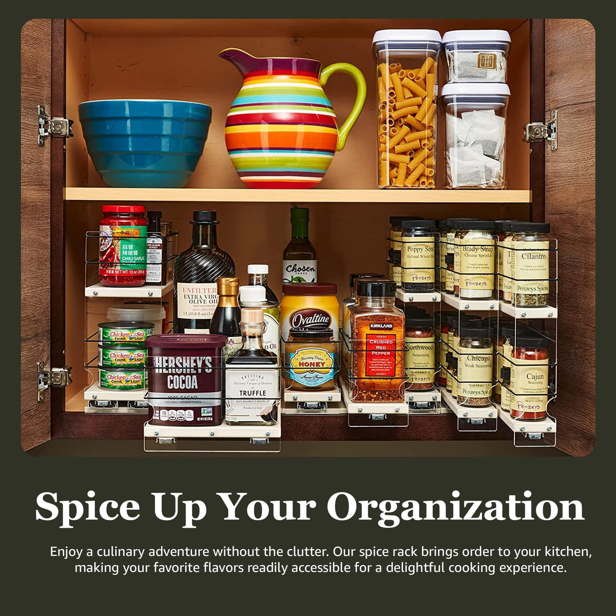 Vertical Spice Combo Spice Rack Drawer