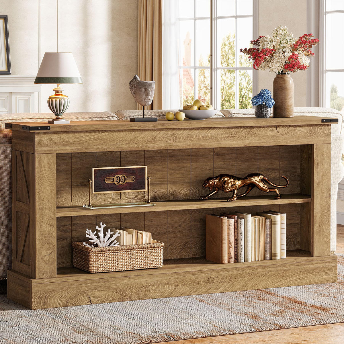 63-Inch Modern Console Table for Entryway & Living Room