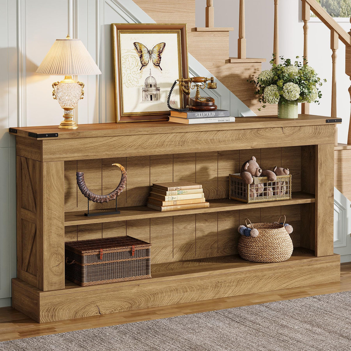63-Inch Modern Console Table for Entryway & Living Room