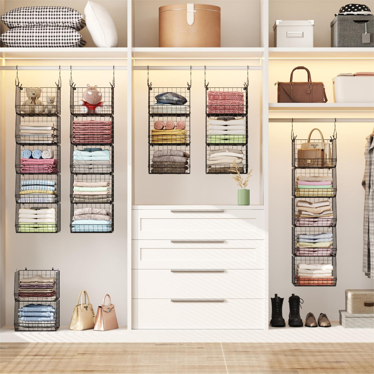 X-cosrack 5 Tier Closet Hanging Organizer