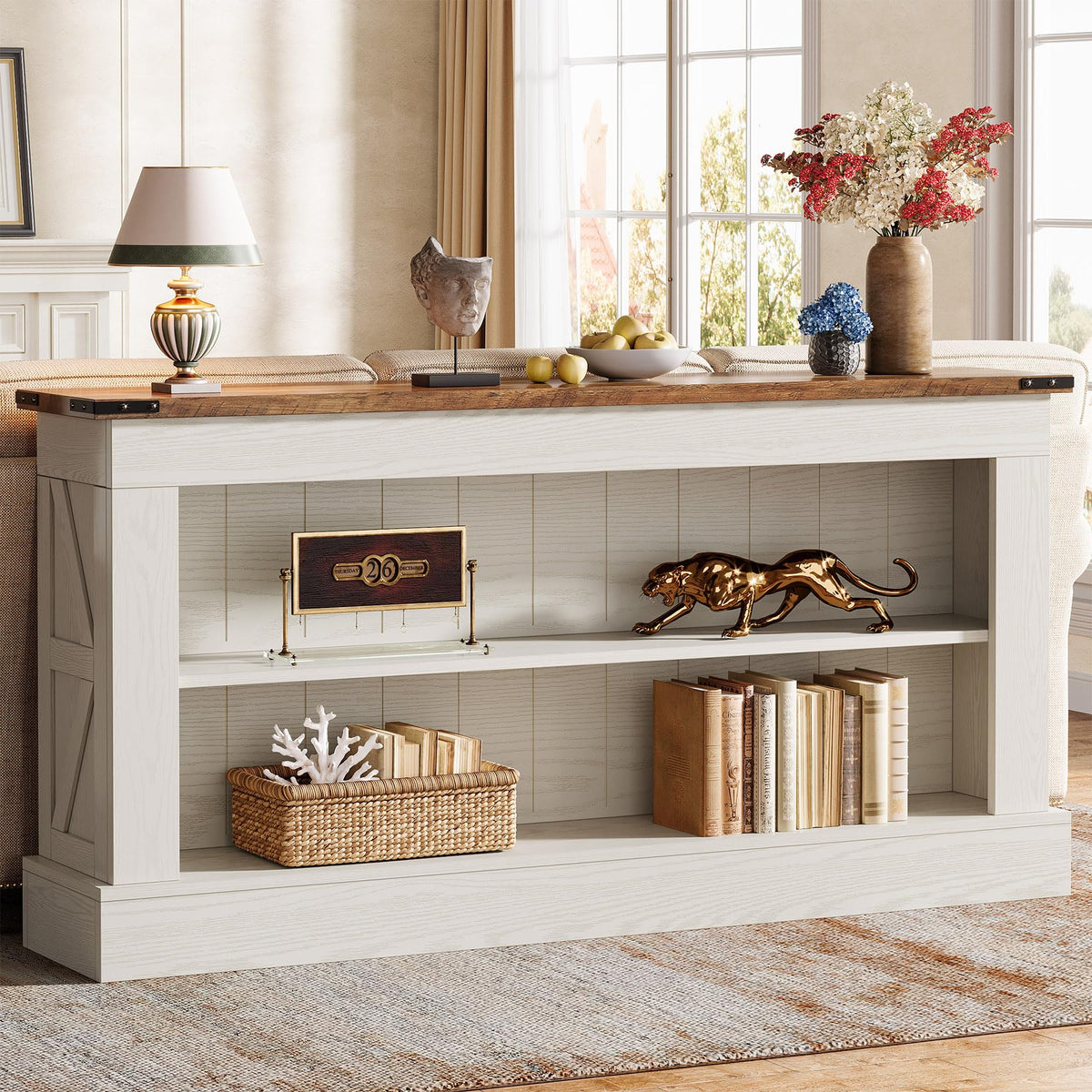 63-Inch Modern Console Table for Entryway & Living Room
