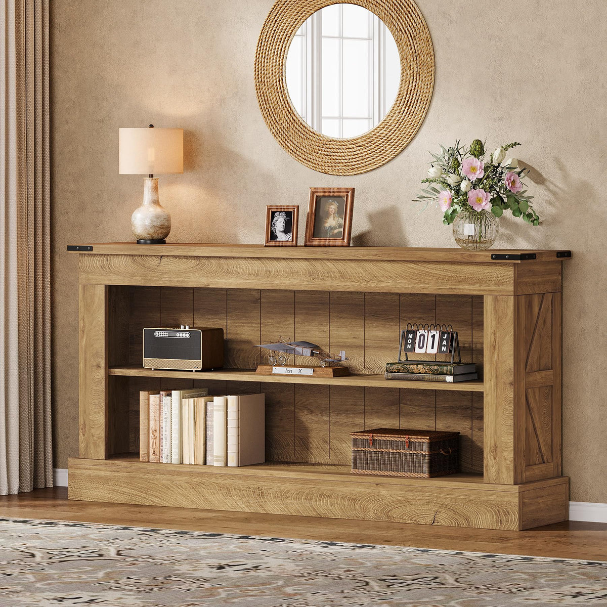 63-Inch Modern Console Table for Entryway & Living Room